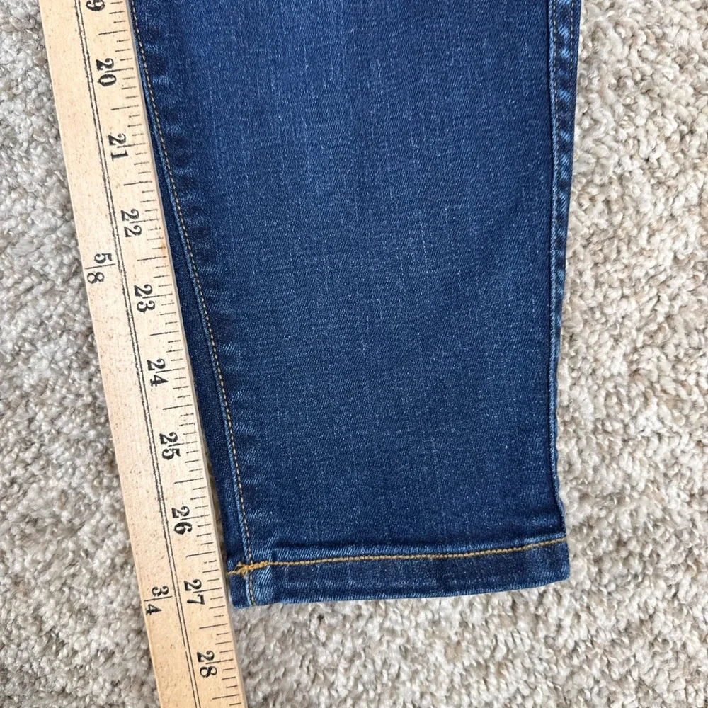 Spanx Jeans‎ Womens Large Dark Wash Blue Cotton Ankle Skinny High Rise 20342R